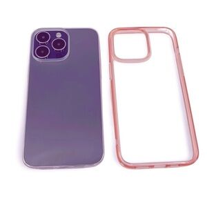 Ultimate Protection: iPhone 14 Pro Max Case Bundle 6.7-Inch in Rose Gold & Clear